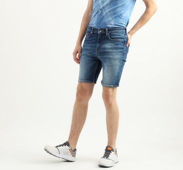 Men Solid Slim Fit Shorts