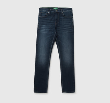 Men's Solid Slim Straight Jeans