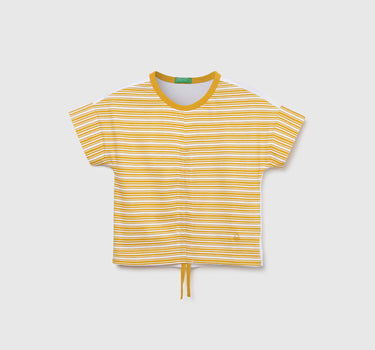 Regular-Fit Crew Neck Striped Top