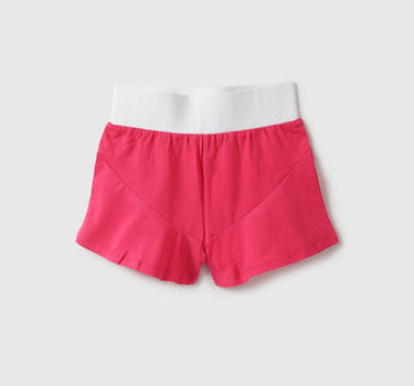 Girls Solid Regular Fit Shorts