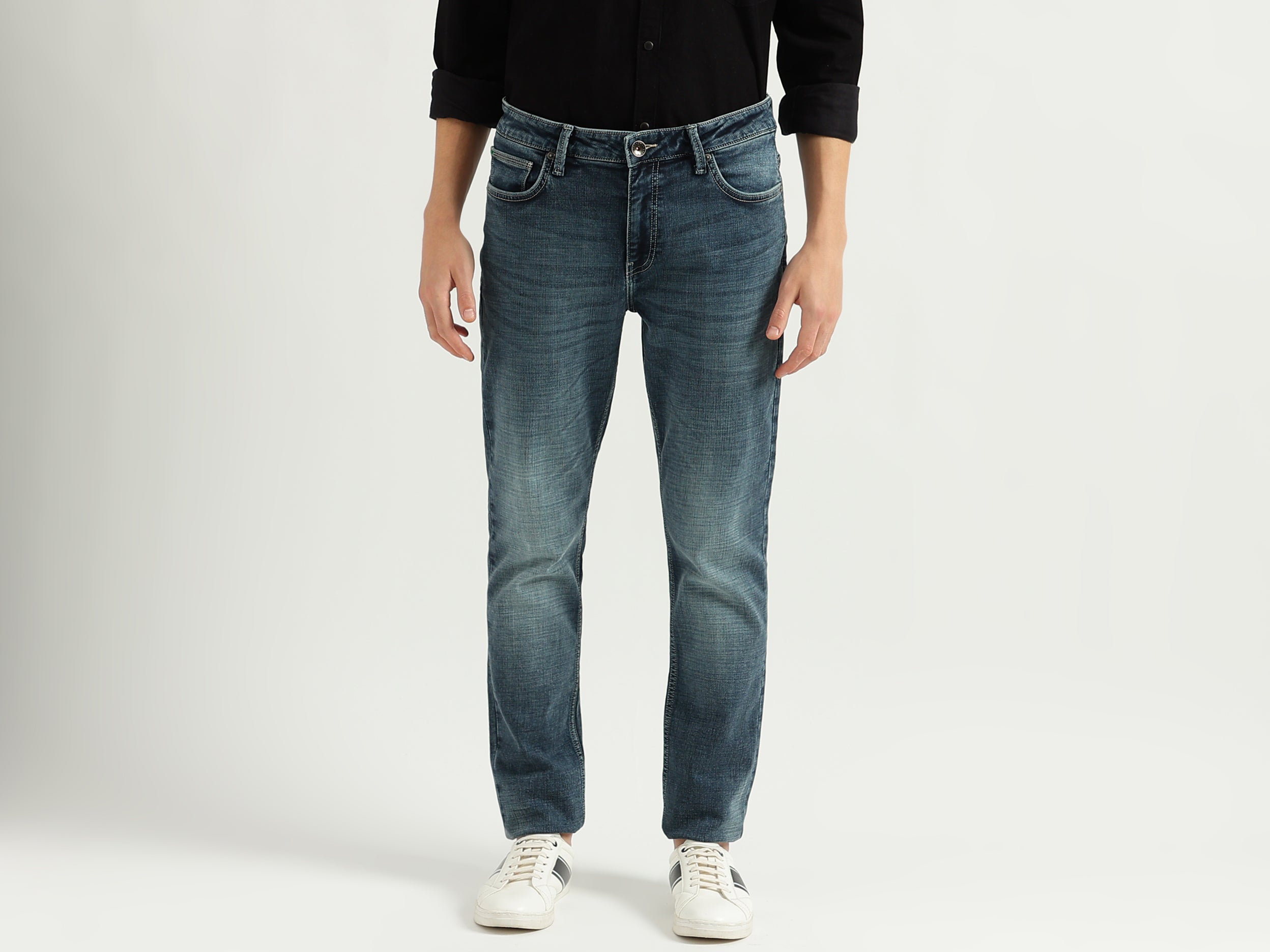 Men's Solid Skinny Fit Jeans