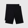 Pack of 2 Solid Colour Low Rise Bermuda Shorts