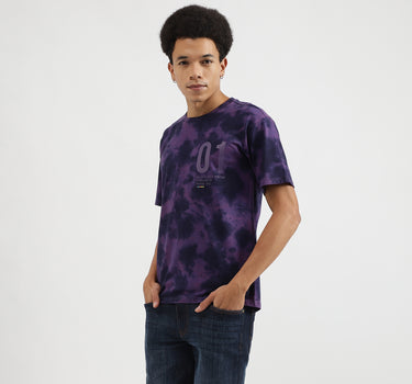 Boxy Fit Round Neck Tie & Dye T-Shirts