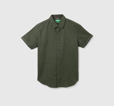 Olive Linen Shirt