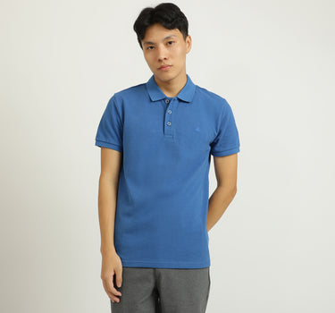 Basic Blue Polo T-Shirt