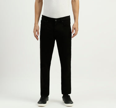 Solid Mid Rise Skinny Fit Jeans