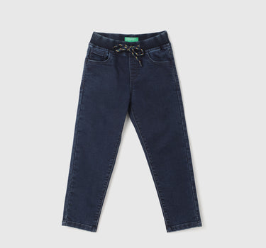 Boy's Solid Regular Fit Jeans