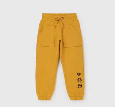 Emoji Print Regular Fit Trackpants