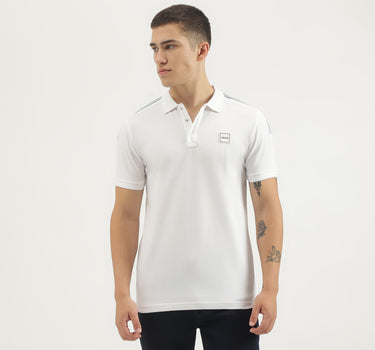 Regular Fit Polo Neck Solid T-shirts