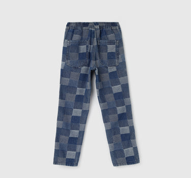 Boy's Checked Regular Fit Trousers