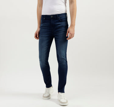 Solid Pattern Low Crotch Fit Jeans