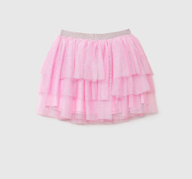 Girls Pink Mini Tulle Skirt