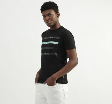 Cotton Printed Round Neck Mens T-shirts