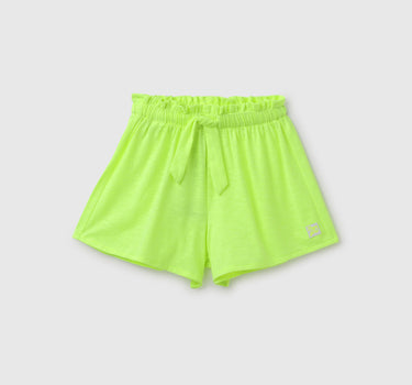 Solid Regular Fit Mid Rise Shorts