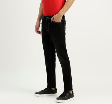 Solid Mid Rise Skinny Fit Jeans