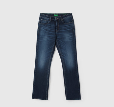 Men's Solid Bootcut Jeans