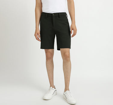 Black Slim Fit Shorts