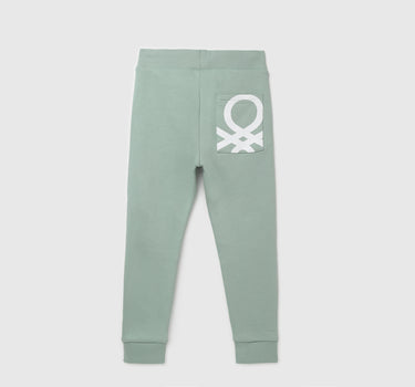 Boy's Solid Regular Fit Joggers with Drawstring Closure