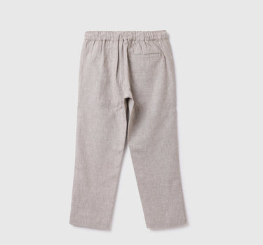 Cotton Blend Solid Regular Length Boys Trousers