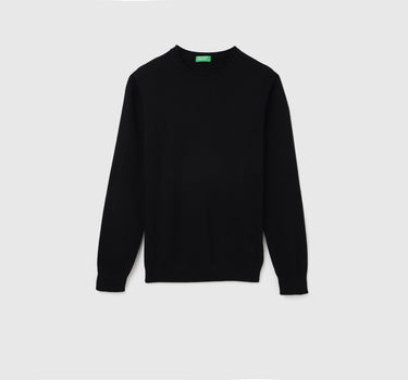 Men's Regular Fit Round Neck Solid Sweaters