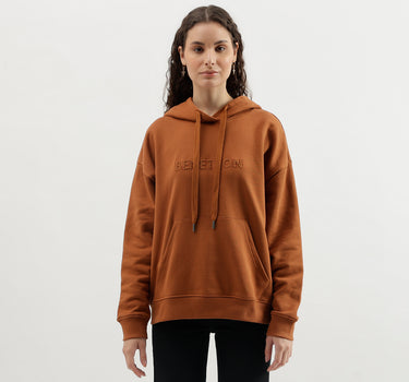 Hooded Neck Solid Sweatshirt