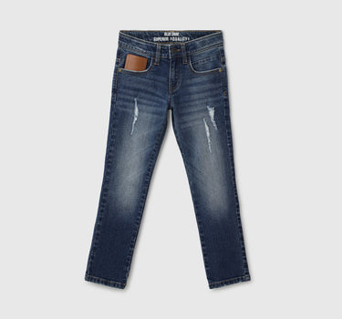 Solid Slim Fit Mid Rise Jeans