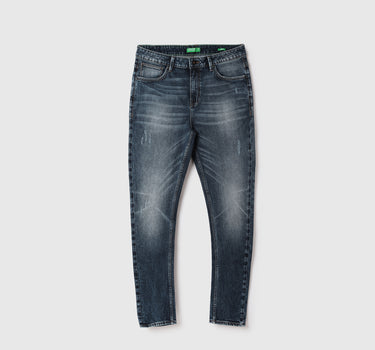 Men Solid Carrot Fit Jeans