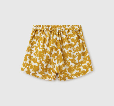 Printed Regular Fit Mid Rise Shorts