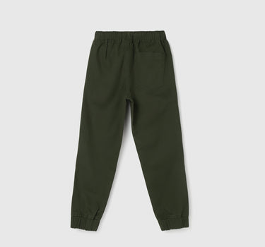 Boy's Solid Regular Fit Joggers