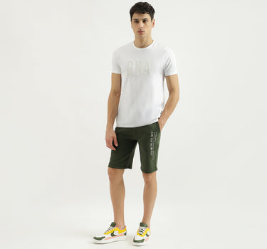 Flat Lock Detail Regular Fit Shorts