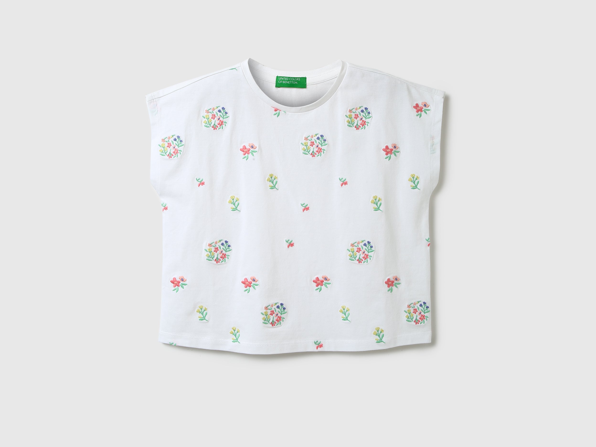 Girls Embroidery Round Neck Top