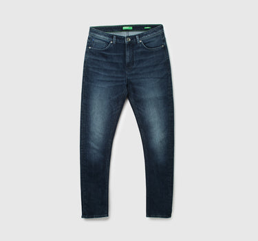 Men Solid Carrot Fit Jeans