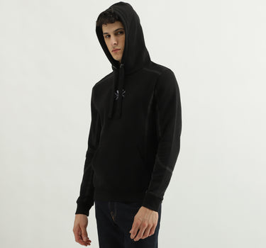 Regular Fit Hooded Neck Printed Hoodie