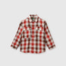 Regular Fit Spread Collar Checkered Shirt