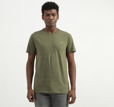 Cotton Solid Round Neck Mens T-shirts