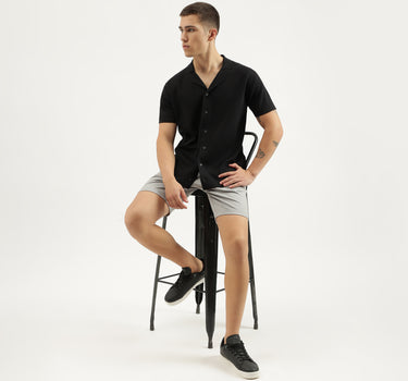 Houndstooth Slim Fit Shorts