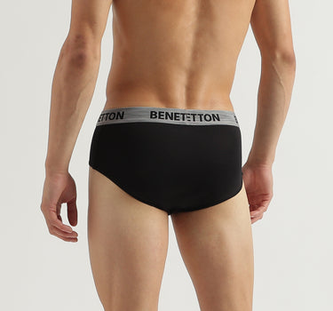 Pack of 2 Solid Colour Low Rise Briefs