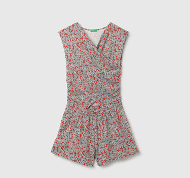 Floral Pattern Dungaree