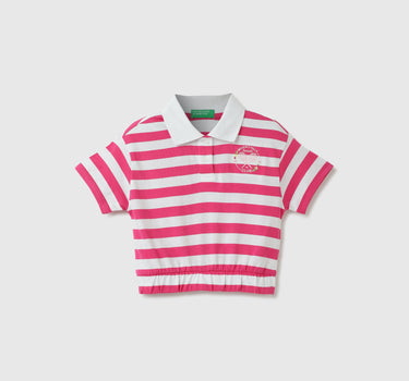 Regular-Fit Striped Polo T-Shirt