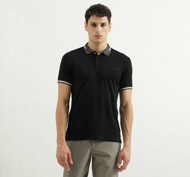 Jacquard Polo Collar Shirt