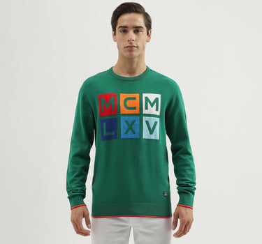 Men's Regular Fit Crew Neck Knitted Sweater