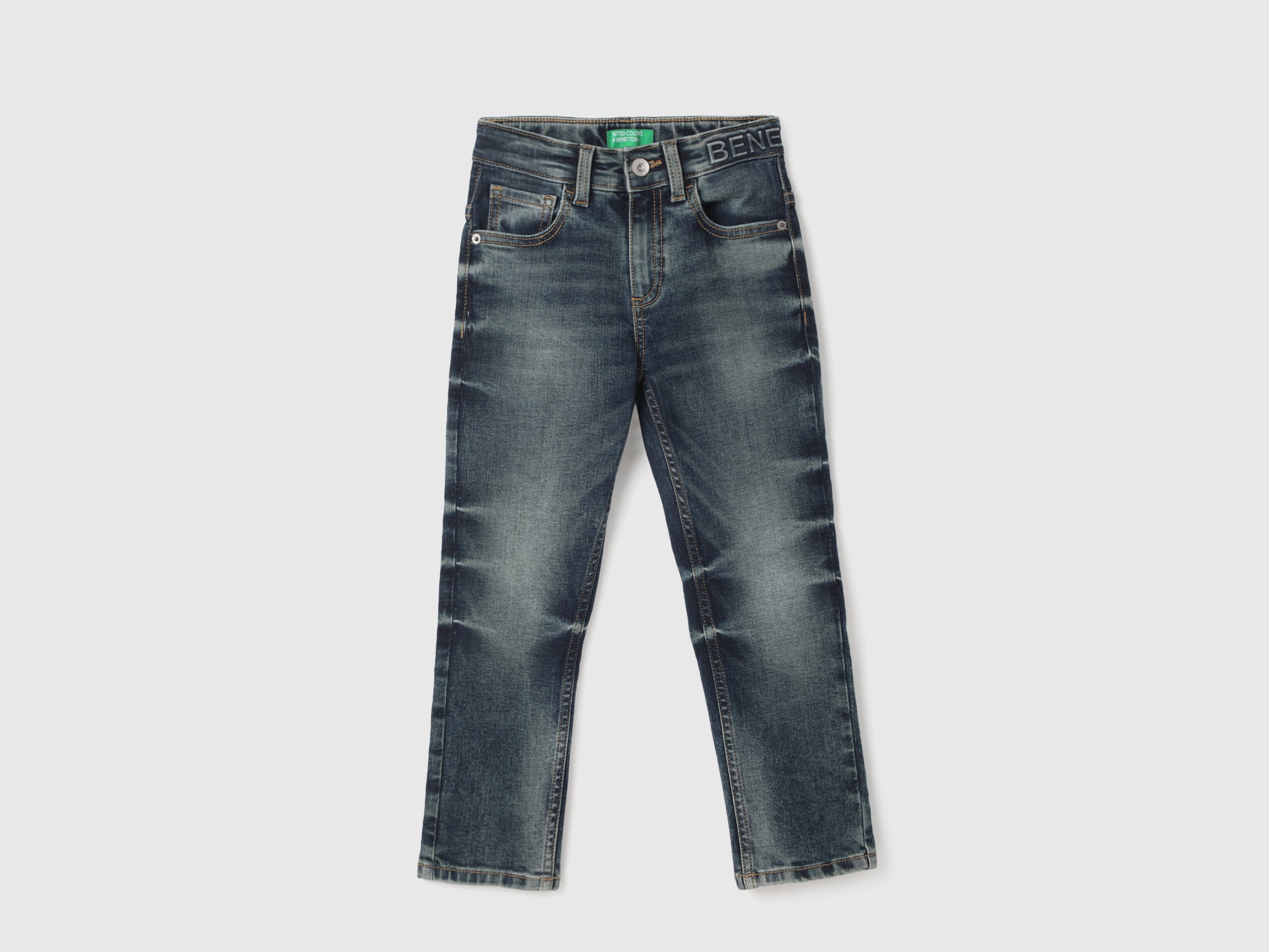 Boy's Solid Straight Fit Jeans