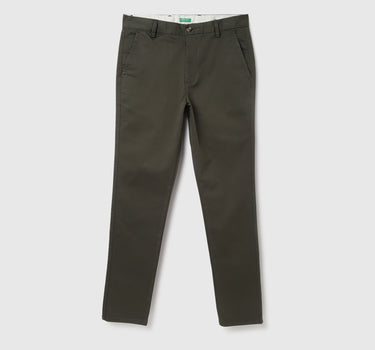 Solid Slim Fit Trousers