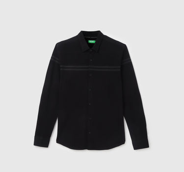 Regular Fit Spread Collar Solid Shirt