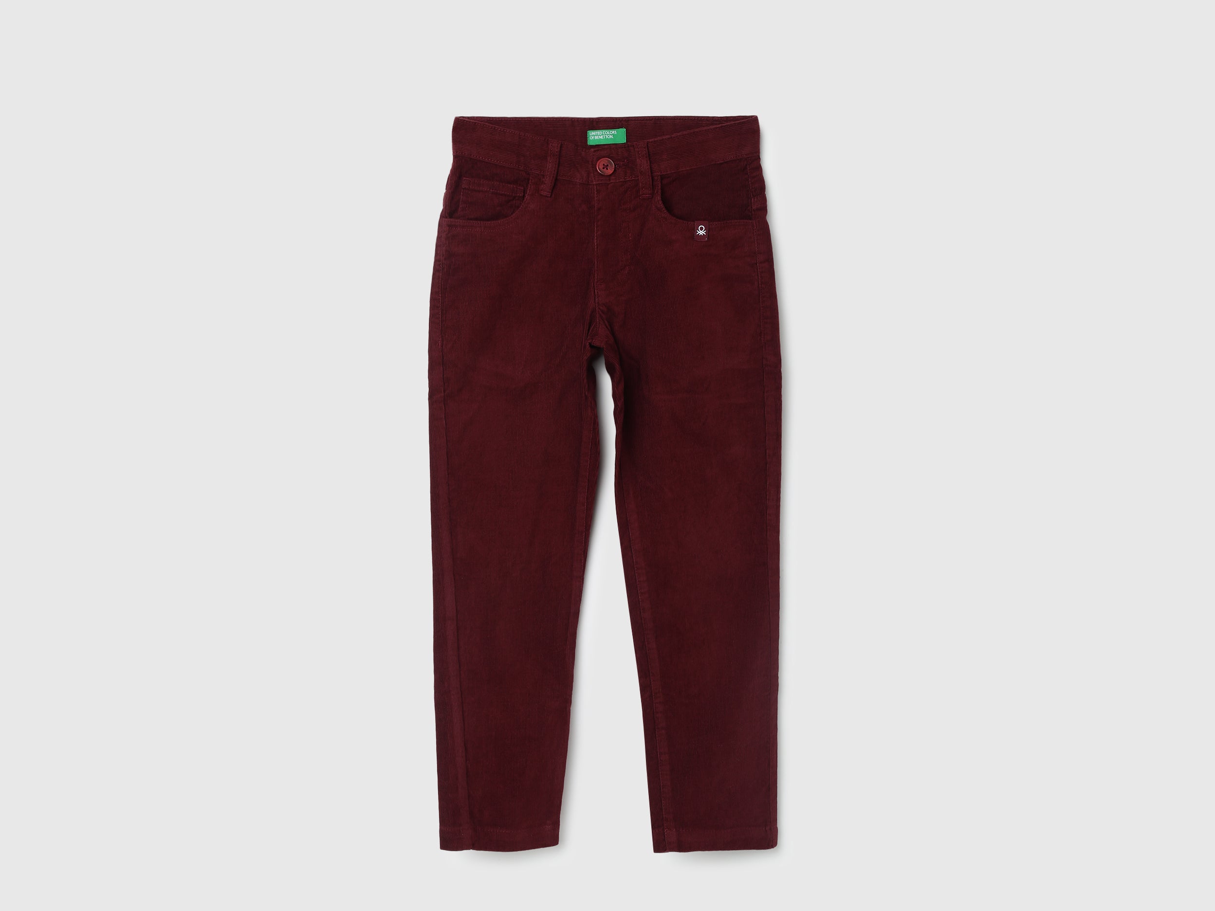 Boys Solid Slim Fit Trousers