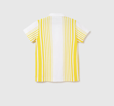 Regular Fit Polo Neck Striped T-shirt