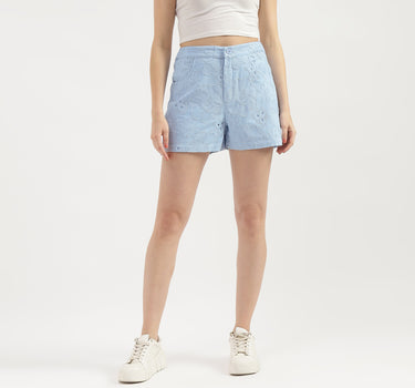 Embroidered Regular Fit Shorts