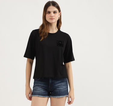 Round Neck Solid T-Shirt