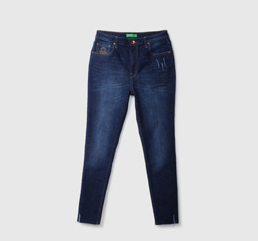 Skinny Fit Navy Blue Jeans