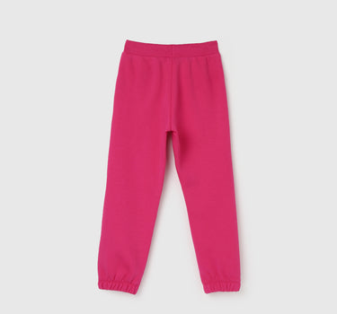 Girl's Solid Regular Fit Joggers